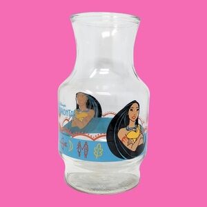 Vintage Anchor Hocking 1995 Walt Disney's Pocahontas Pitcher/Decanter